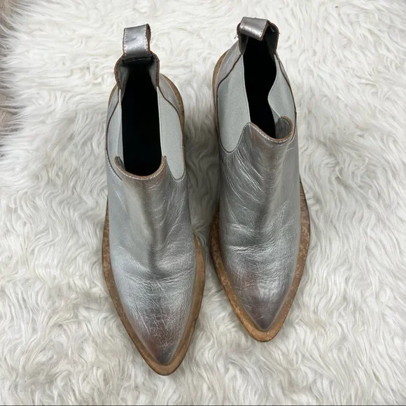 Marsell Coneros metallic silver chunky ankle boots - Picture 2 of 11